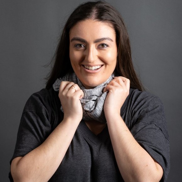 Grey Workout Scarf NWOT - Picture 6 of 6